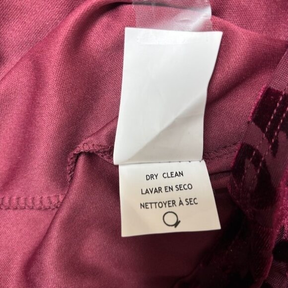 VTG Jump Apparel Womens Red Velvet Burn Out Sheath Y2K Dress Size XS Bodycon 90s - Picture 7 of 12